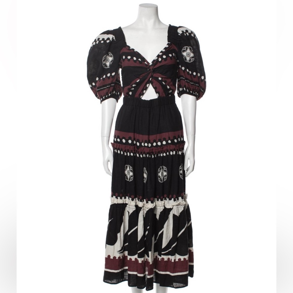 sea New York dress size 8 black Liora puff sleeve